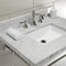 Fauceture KVPB3022M8SQ6 30" Console Sink with Brass Legs (8-Inch, 3 Hole), Marble White/Polished Nickel KVPB3022M8SQ6 - alternate 4